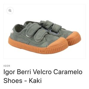 Igor Berri Velcro Caramelo Shoes - Kaki